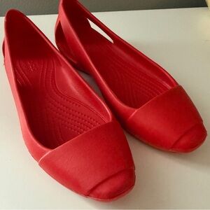Crocs Red Women's Flats size 6
